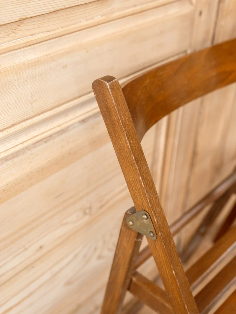 Claude, le lot de 4 chaises pliantes en bois N°1462