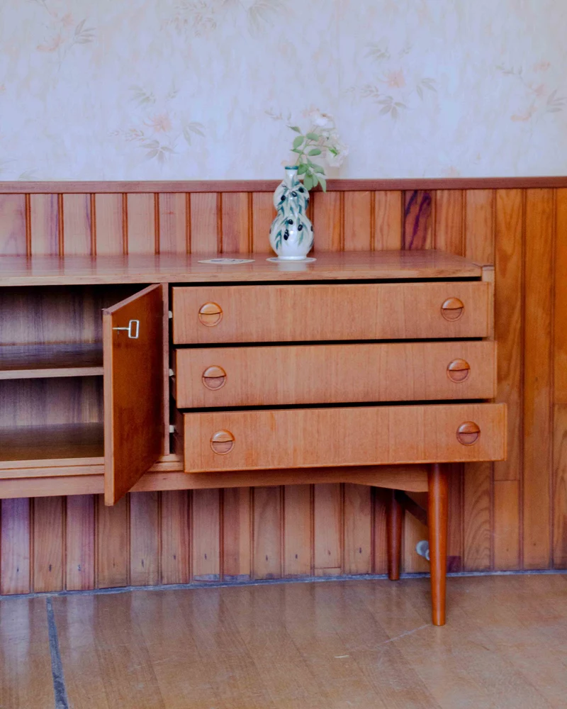 Margaret, la grande enfilade en teck et acajou N°508