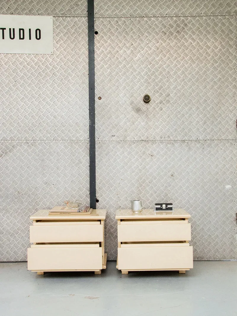 Maïa, la paire de chevets en bois N°154