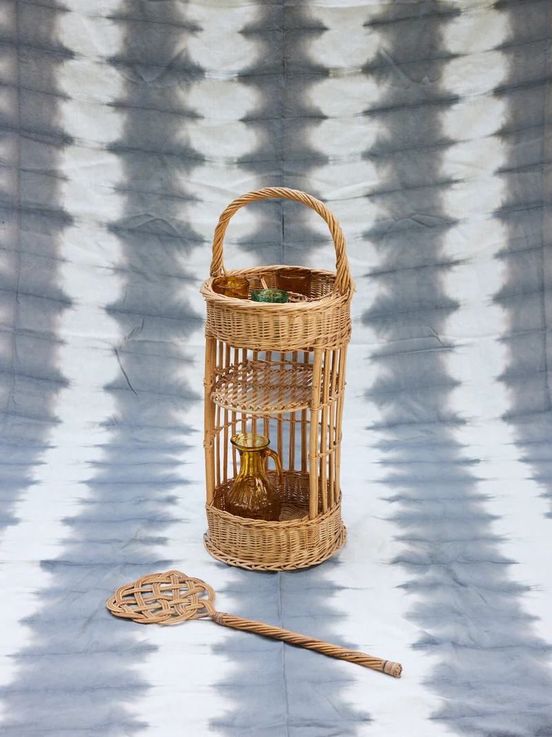 Ambroise, le porte-bouteille en rotin vintage N°947
