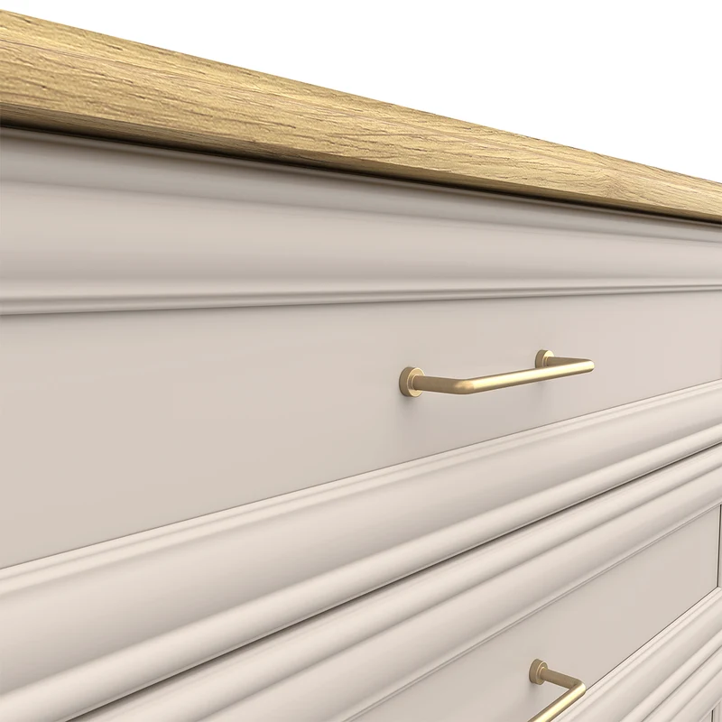 Commode 4 tiroirs Perle Cachemire
