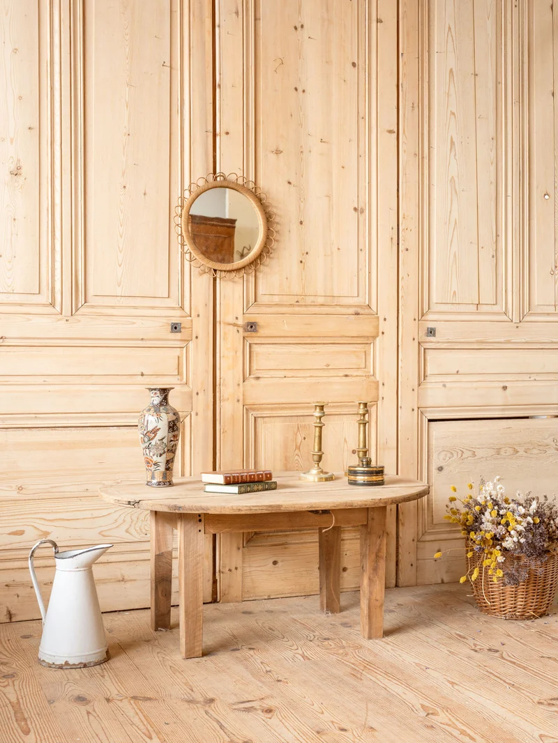Léonie, la table basse à rabats en chêne N°1105