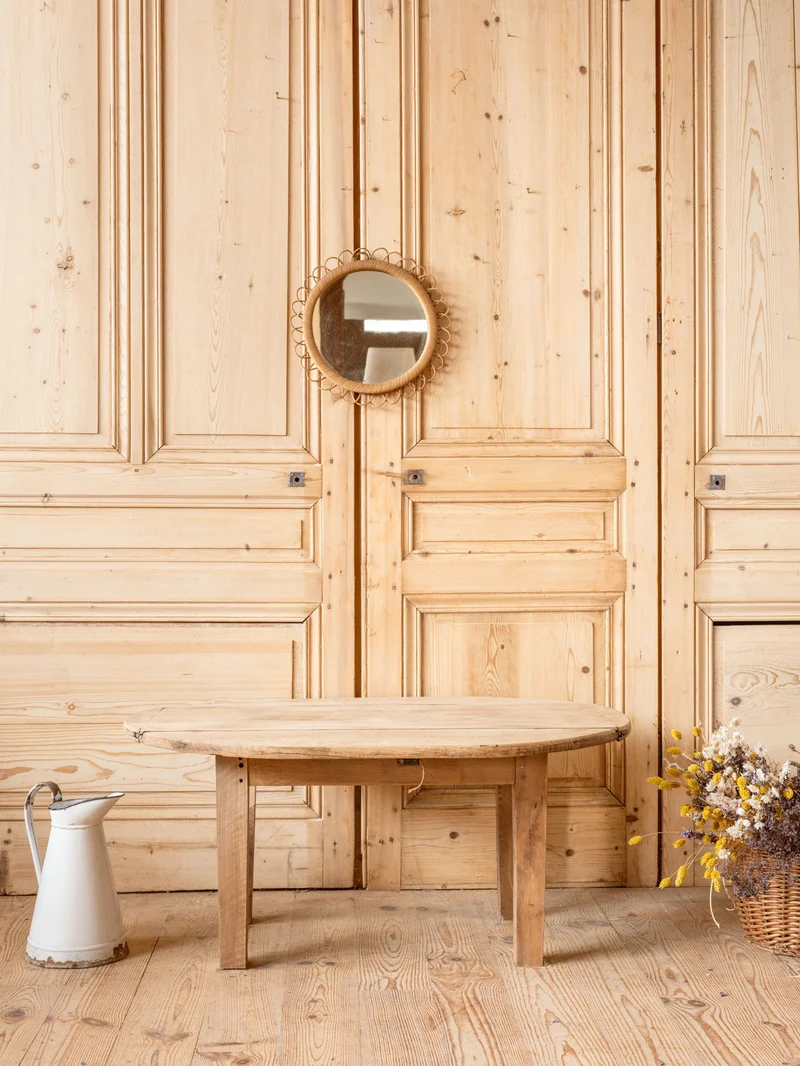 Léonie, la table basse à rabats en chêne N°1105