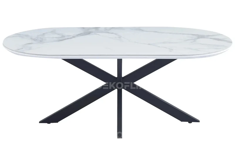Table basse céramique marbre blanc - Ruis
