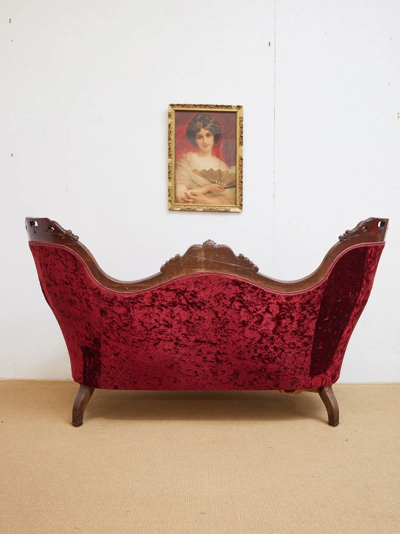 Martine, la banquette double en tissu N°62