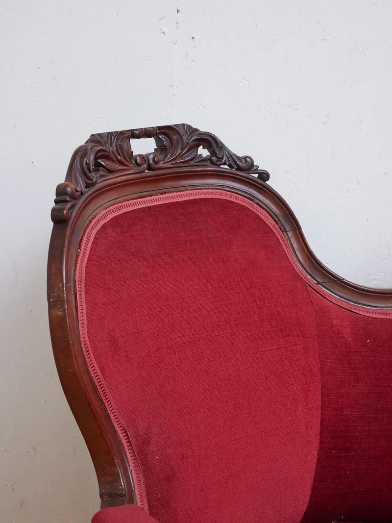 Martine, la banquette double en tissu N°62