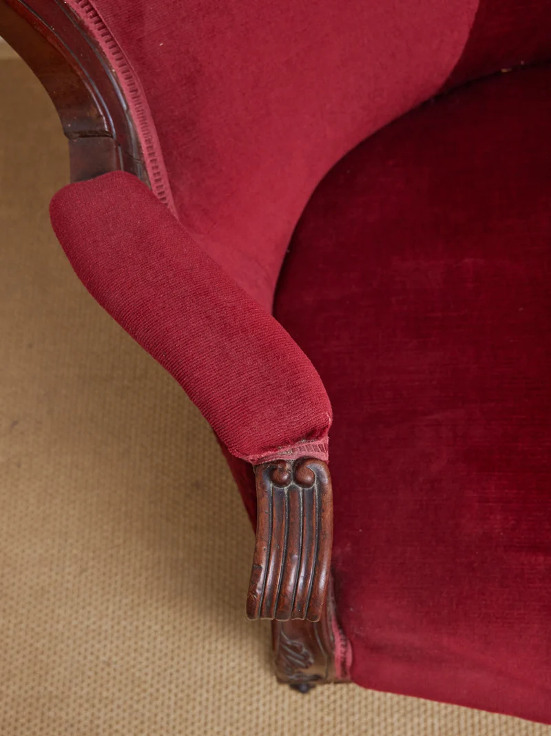 Martine, la banquette double en tissu N°62