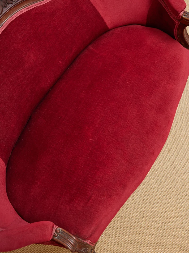 Martine, la banquette double en tissu N°62