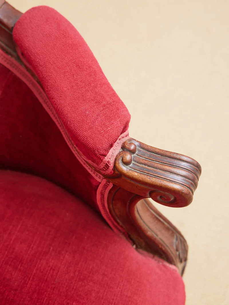 Martine, la banquette double en tissu N°62