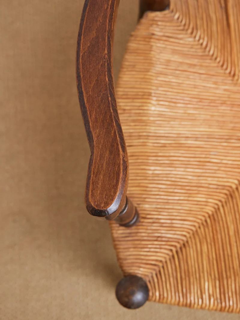 Ernest, le fauteuil en paille N°1496