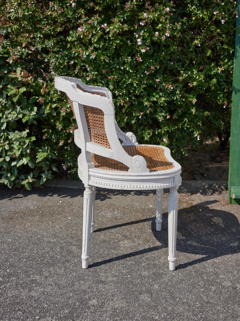 Ernest, le salon en cannage et bois blanc N°1104