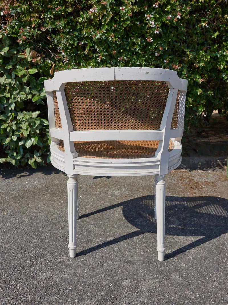 Ernest, le salon en cannage et bois blanc N°1104