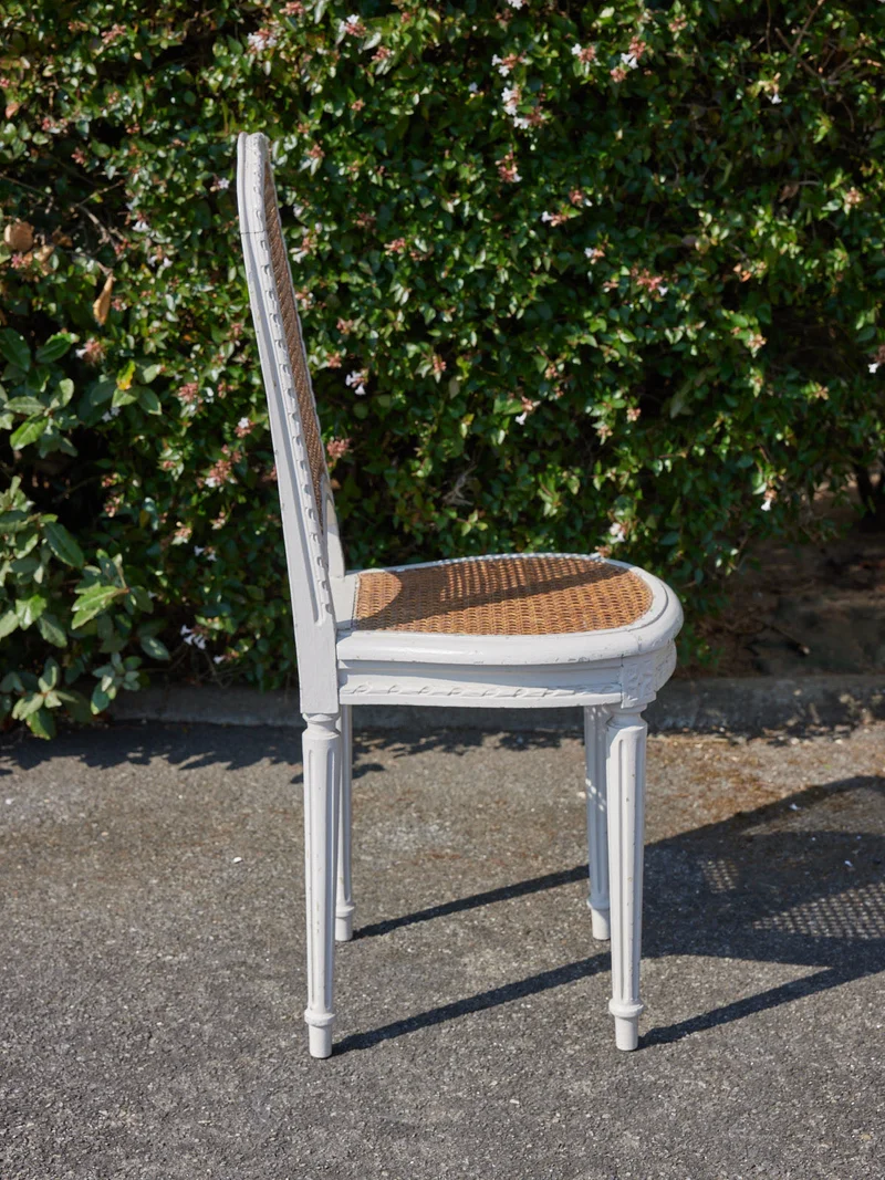 Ernest, le salon en cannage et bois blanc N°1104