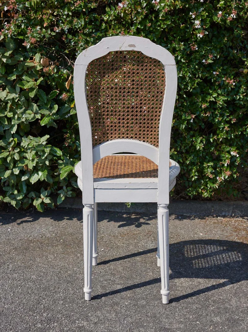 Ernest, le salon en cannage et bois blanc N°1104