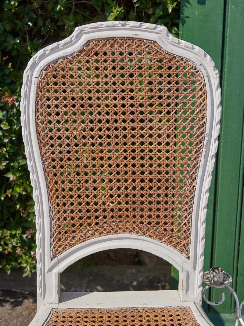 Ernest, le salon en cannage et bois blanc N°1104