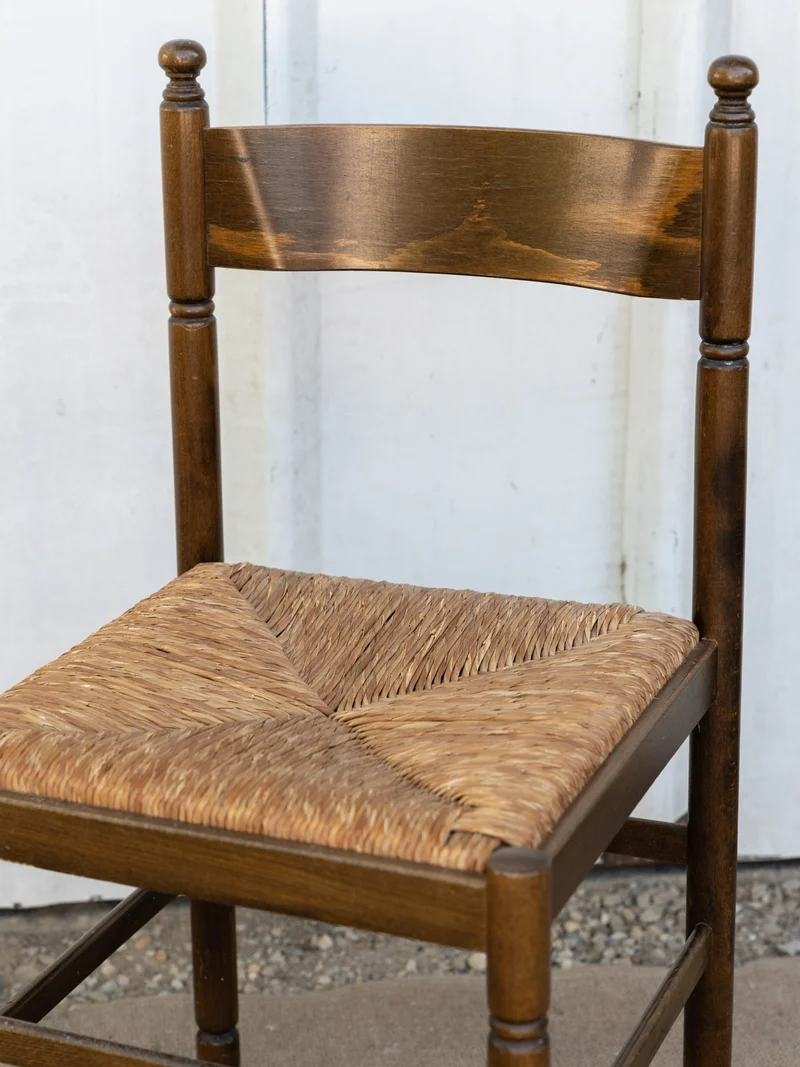 Claude, la chaise en bois et paille N°1473