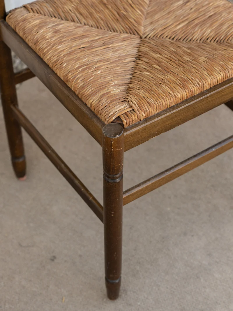 Claude, la chaise en bois et paille N°1473