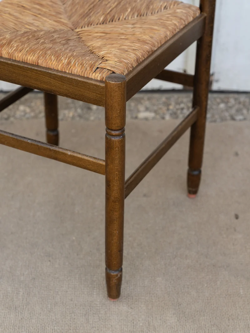 Claude, la chaise en bois et paille N°1473
