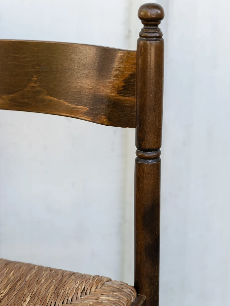 Claude, la chaise en bois et paille N°1473