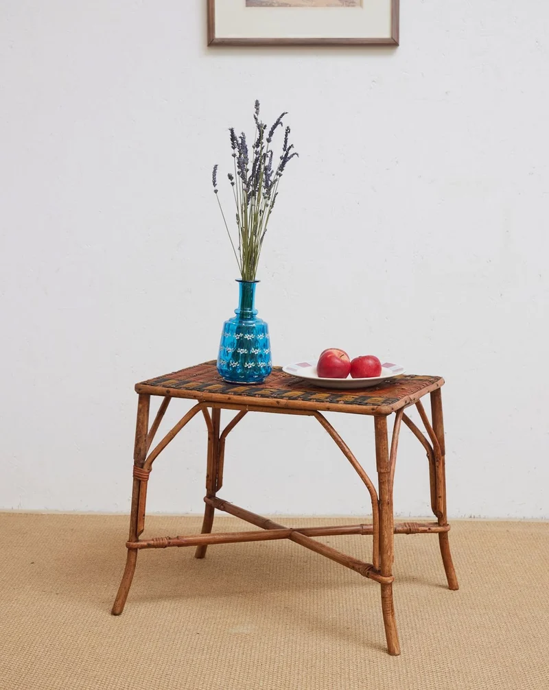 Francine, la table d'appoint en osier N°1437