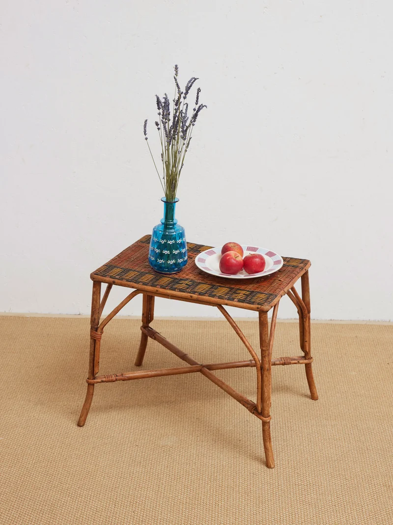 Francine, la table d'appoint en osier N°1437