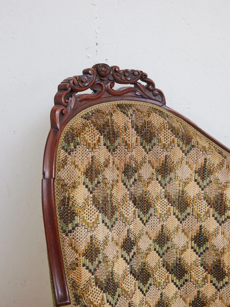 Martine, la banquette double en tissu N°63