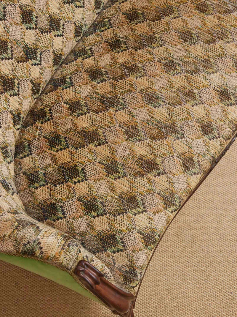 Martine, la banquette double en tissu N°63