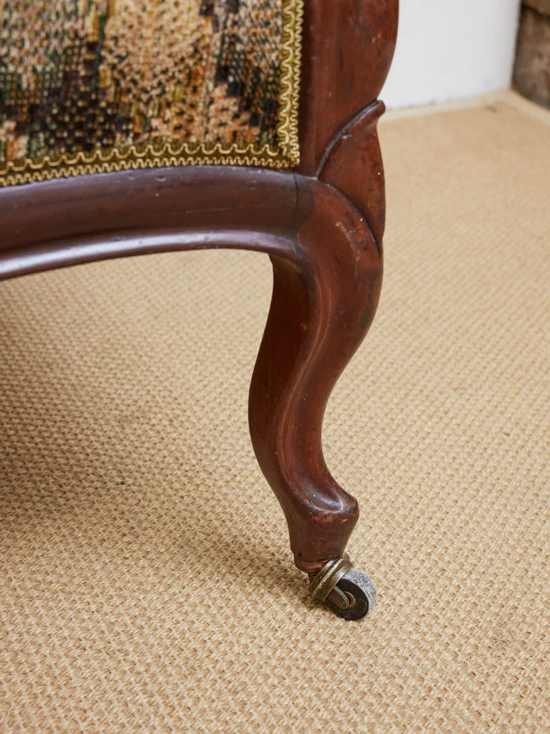 Martine, la banquette double en tissu N°63