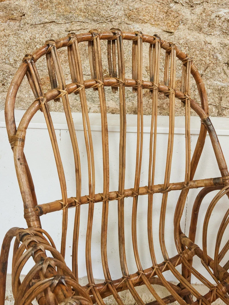 Ernest, le fauteuil en rotin N°1034
