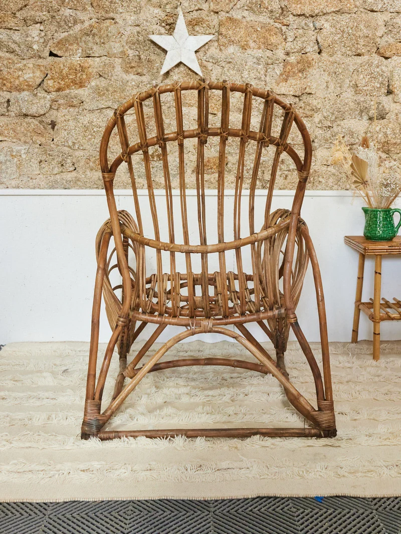 Ernest, le fauteuil en rotin N°1034