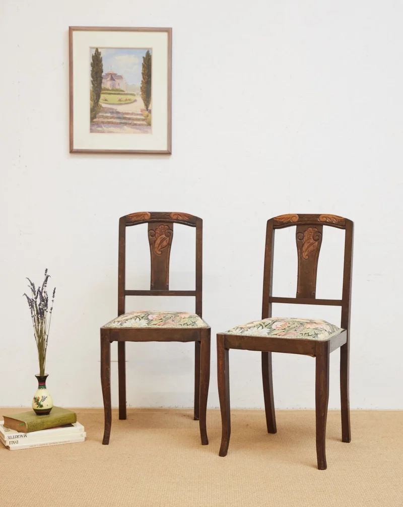 Claude, la paire de chaises Art déco N°1466