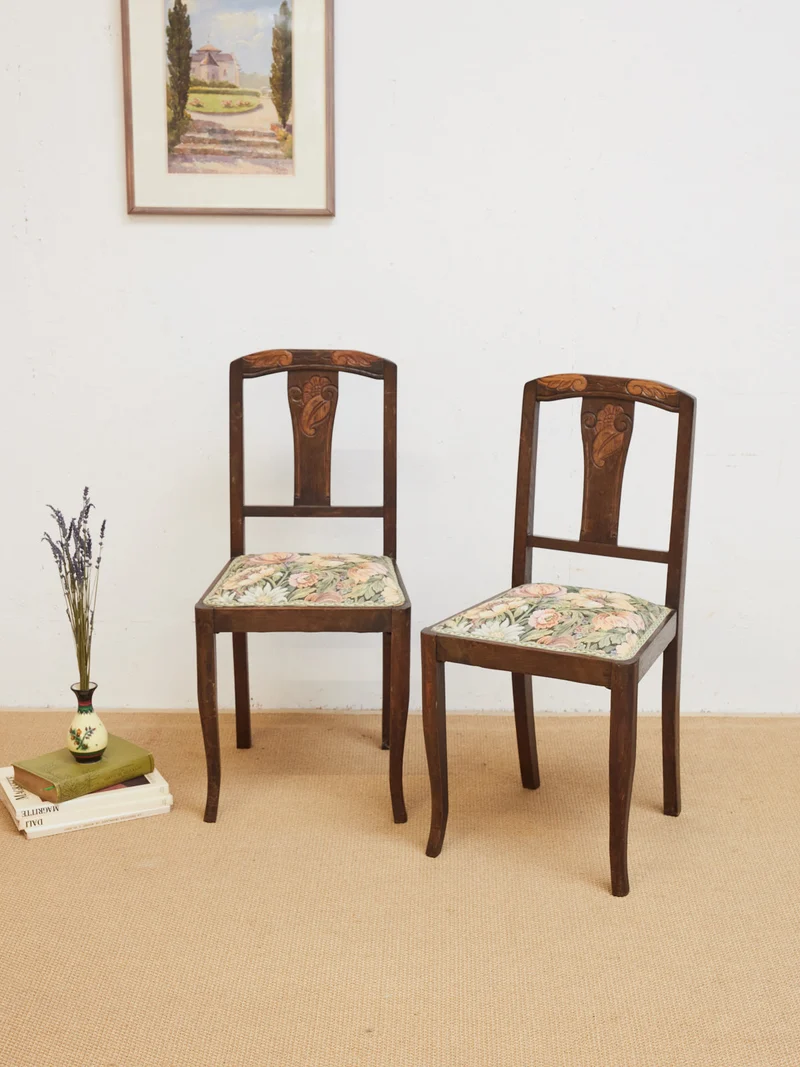 Claude, la paire de chaises Art déco N°1466