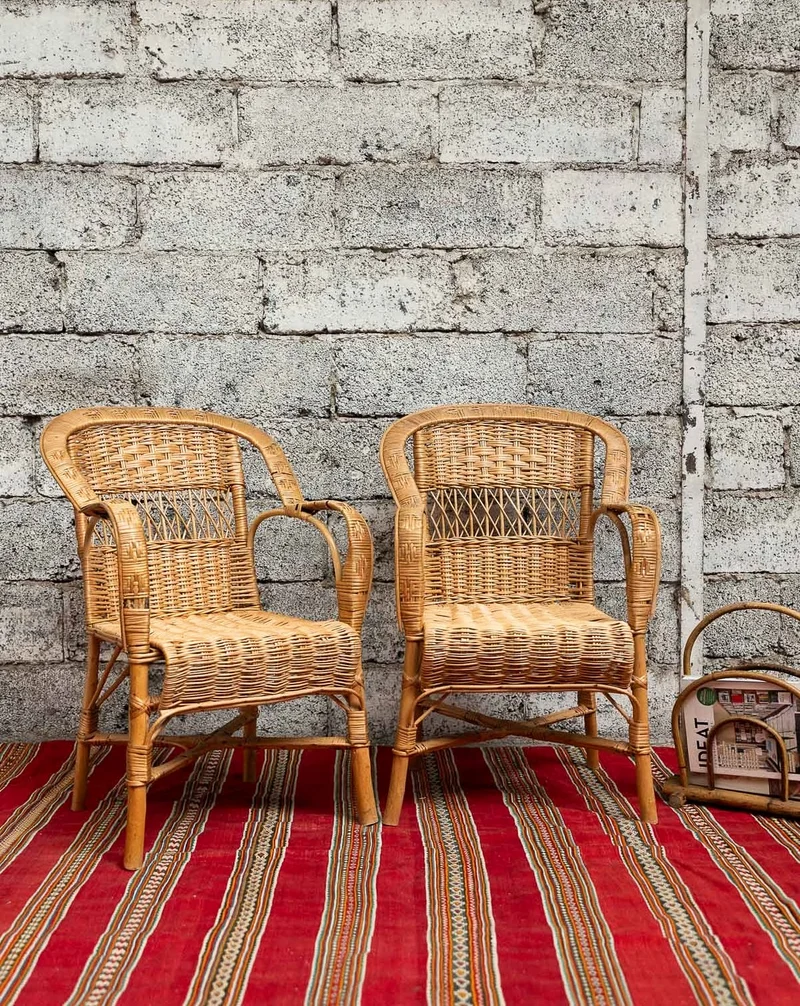 Ernest, le fauteuil en rotin N°1502