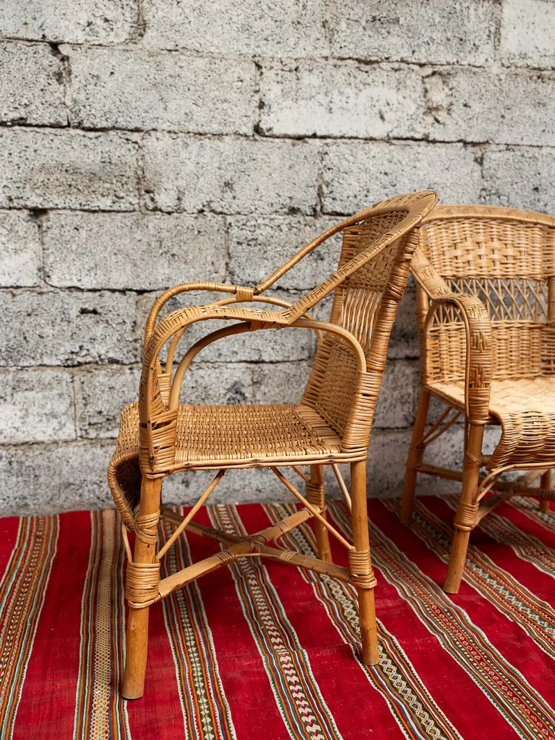 Ernest, le fauteuil en rotin N°1502