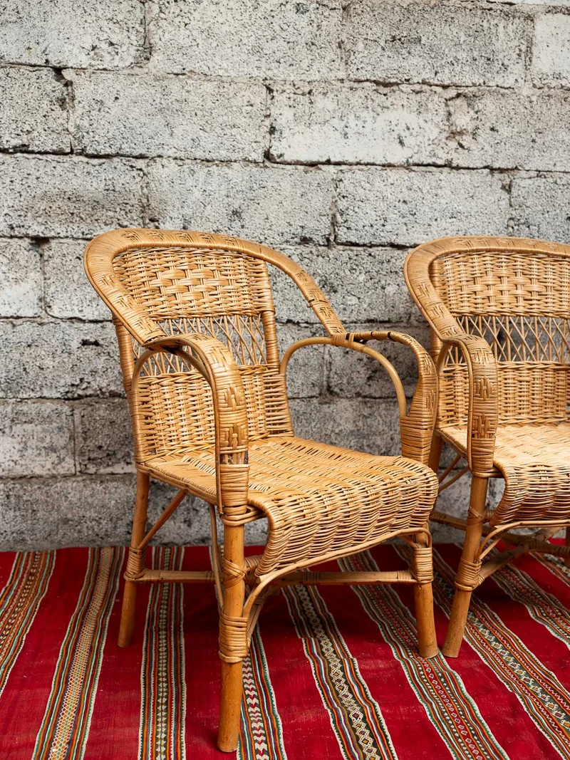 Ernest, le fauteuil en rotin N°1502