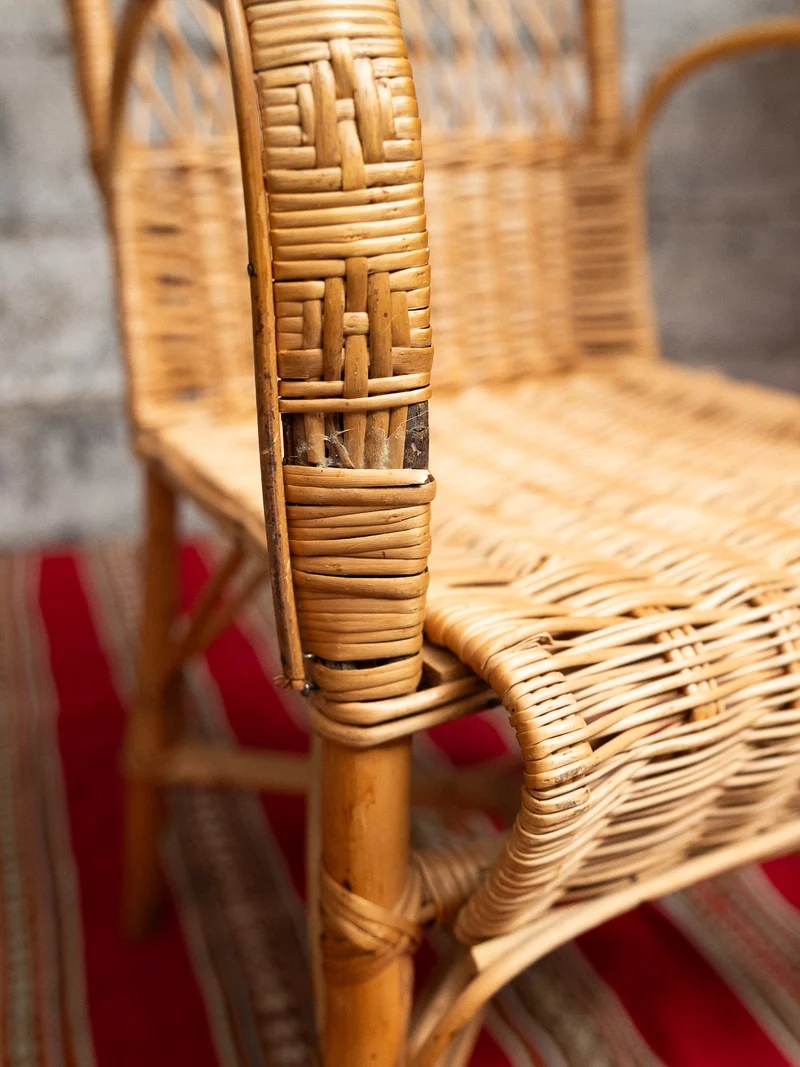 Ernest, le fauteuil en rotin N°1502