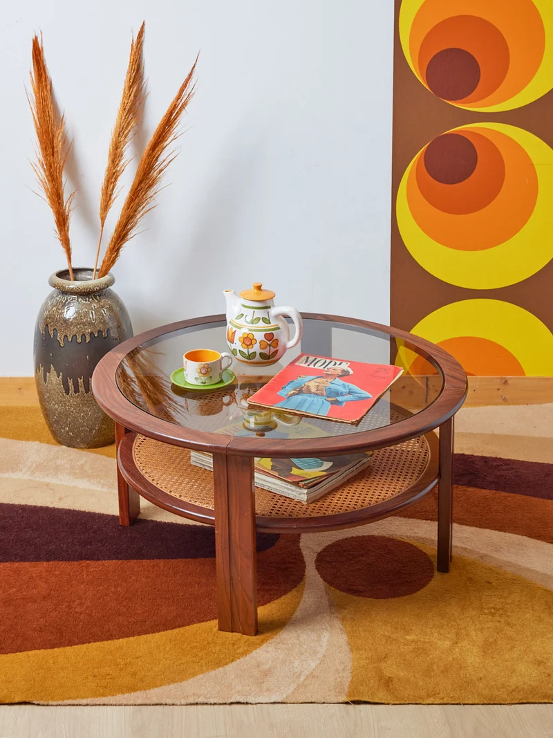 Donna, la table basse scandinave en bois foncé N°736