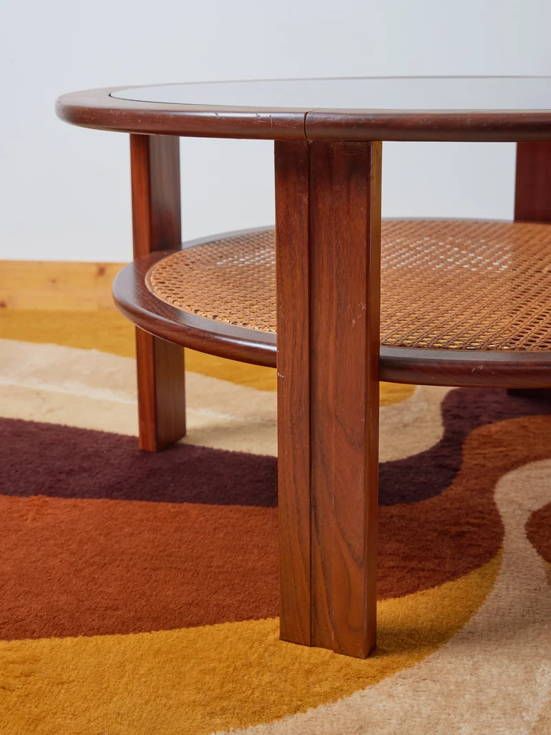 Donna, la table basse scandinave en bois foncé N°736