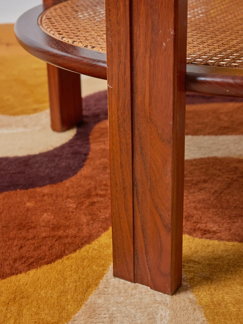Donna, la table basse scandinave en bois foncé N°736