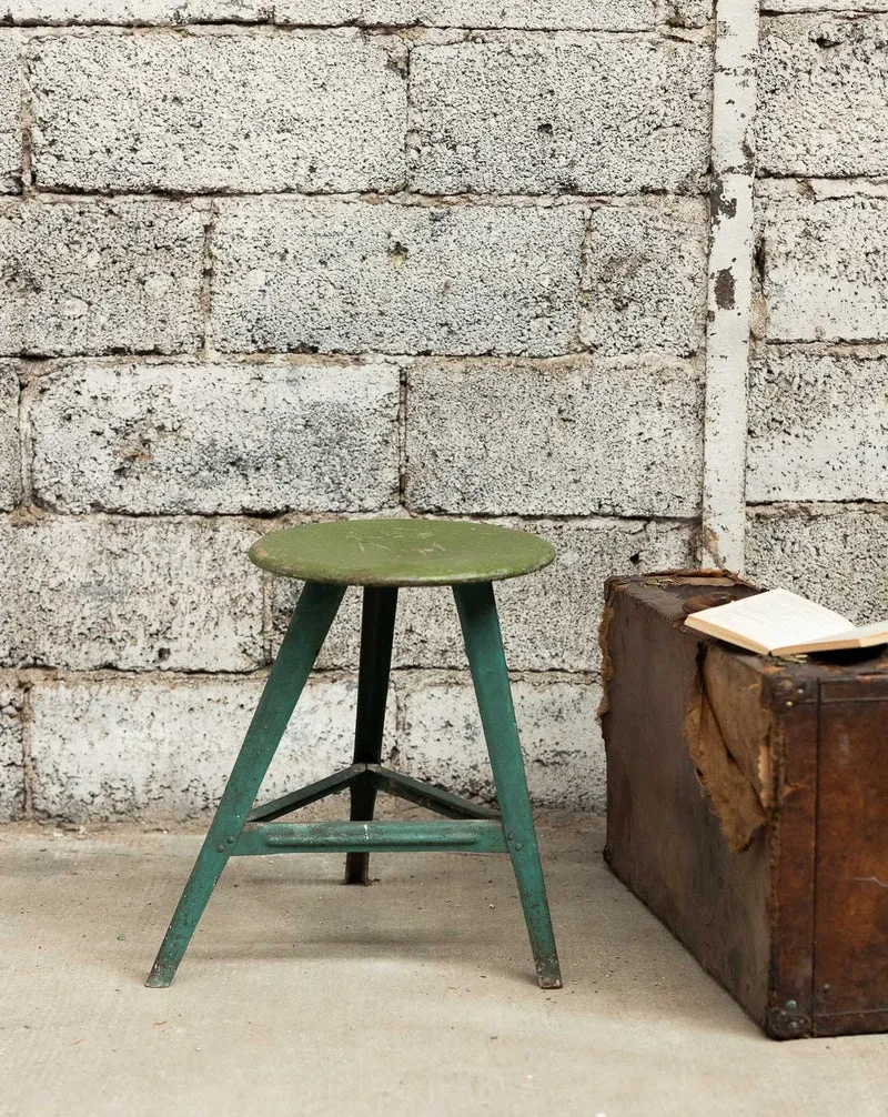 Axel, le tabouret au look vert N°718