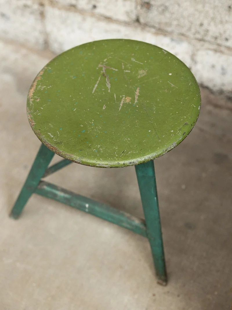 Axel, le tabouret au look vert N°718