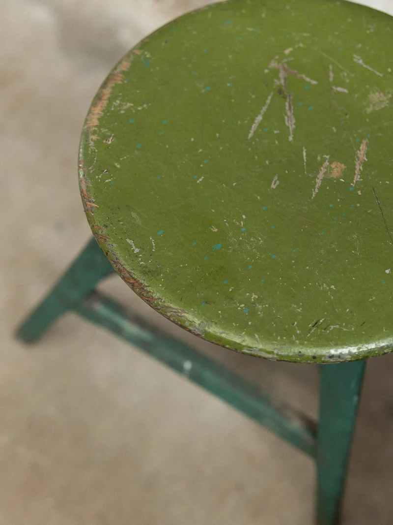 Axel, le tabouret au look vert N°718