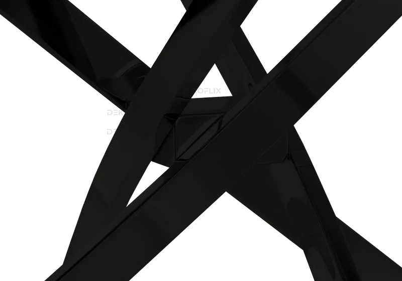 Table ronde et chaises noires - Joy