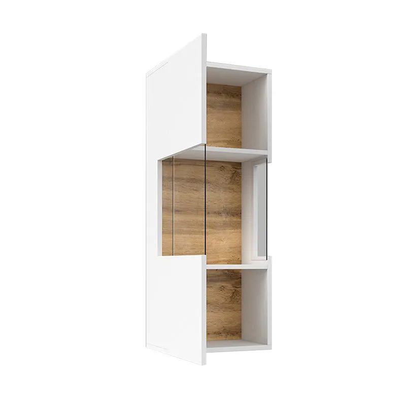 Vitrine murale 1 porte Glora Blanc