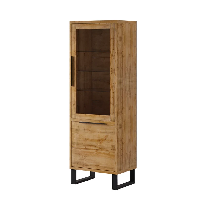 Vitrine 2 portes Eden Bois et Metal