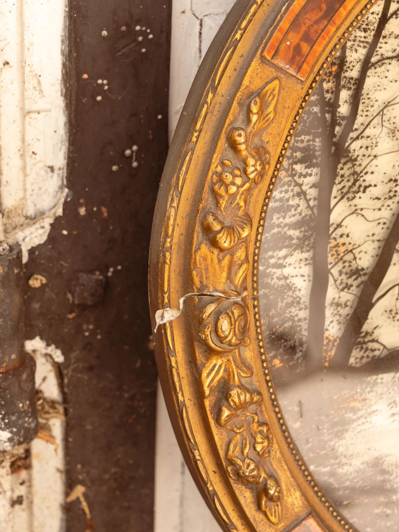 Georges, le miroir ovale en bois N°1347
