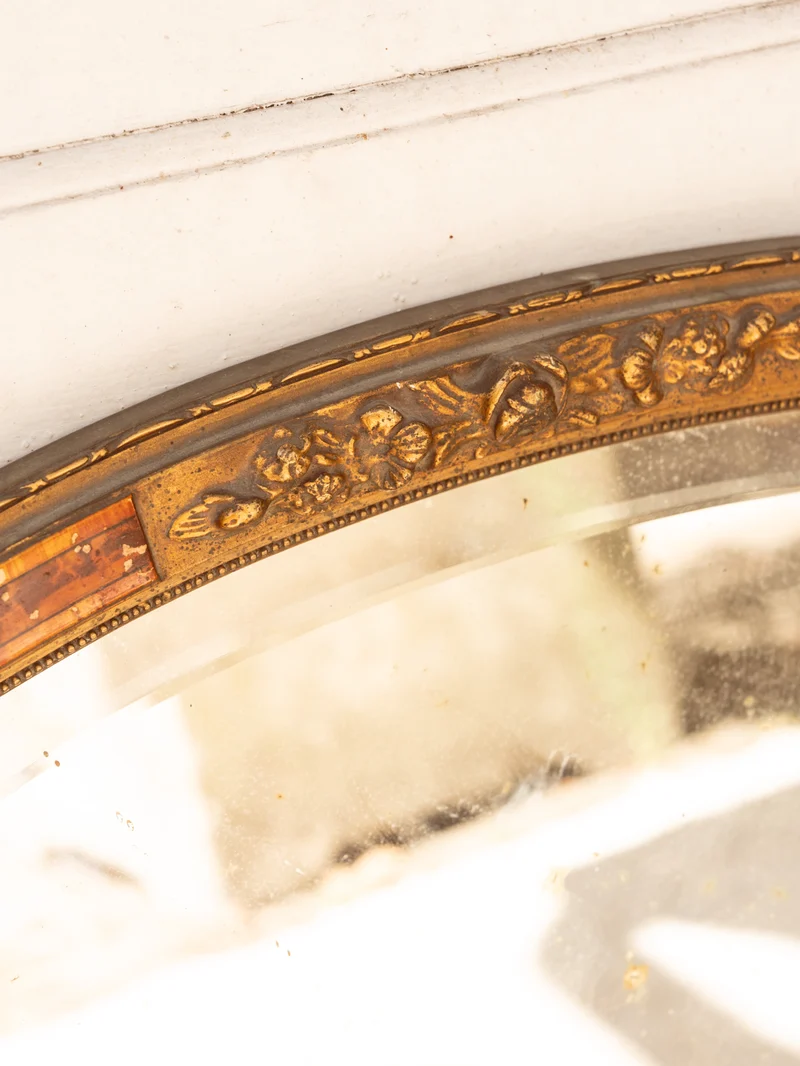 Georges, le miroir ovale en bois N°1347