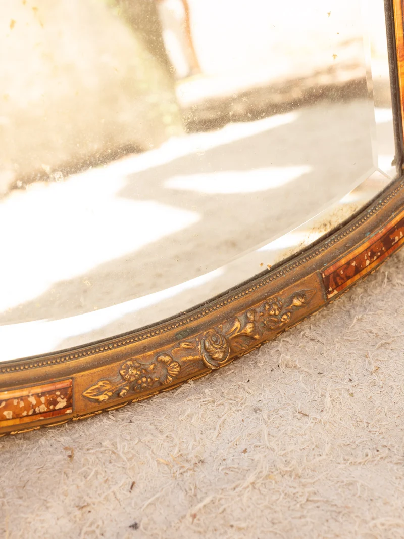 Georges, le miroir ovale en bois N°1347