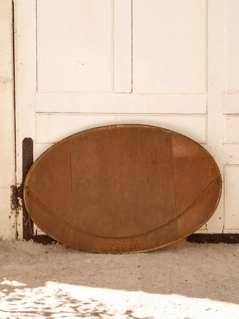 Georges, le miroir ovale en bois N°1347