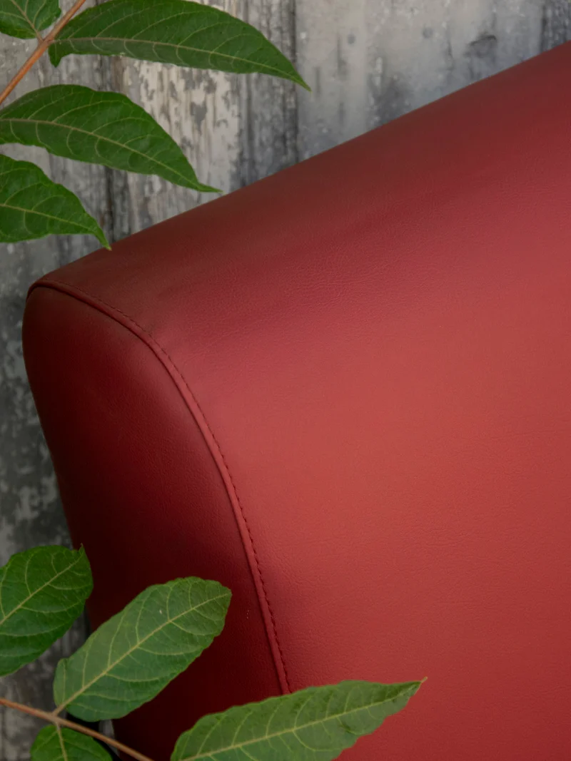 Jakob, le fauteuil Viccarbe Colubi bordeaux N°1311